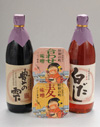 豊の雫（900ml）＋白だし（900ml）＋昭和の町合わせ味噌＋麦味噌（各500g）