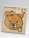 木製オリジナル両面印刷パズル　動物シリーズ♪　クマ＆パンダ